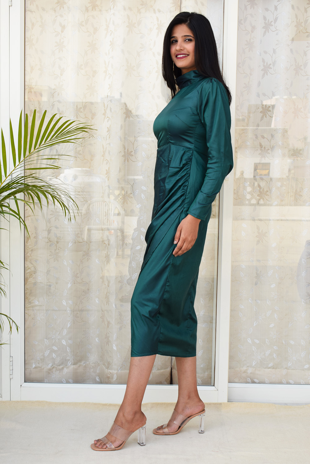 Emerald sheath sale dress